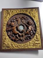 Cadre sculpture en bois représentant deux anges, Antiquités & Art, Art | Sculptures & Bois, Enlèvement ou Envoi