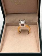 Bicolor  ring  sulitair stijl, Ophalen, Nieuw, Dame, Goud