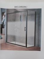 Nieuwe doucheschuifdeur + vaste wand, Ophalen, Zo goed als nieuw, Chroom, Douche
