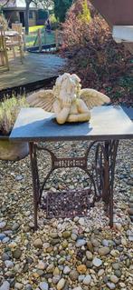 Singer avec granit + béton ange, Jardin & Terrasse, Statues de jardin, Enlèvement ou Envoi, Béton