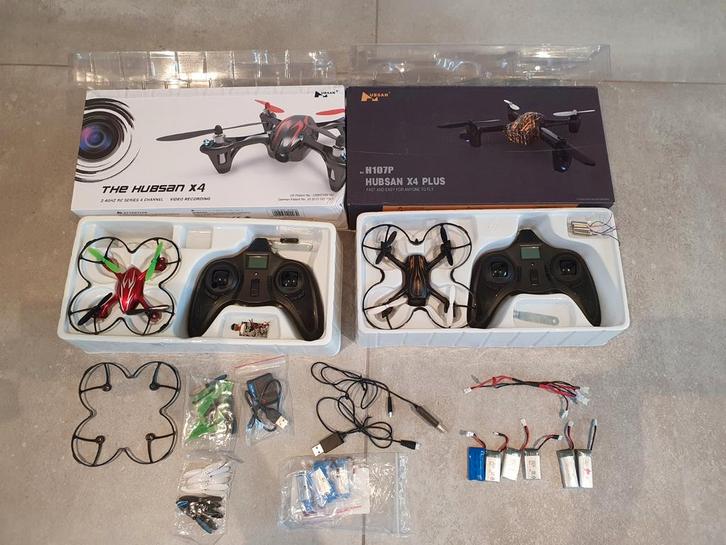 Drone's hubsan x4 met toebehoren, Audio, Tv en Foto, Drones, Hubsan, Ophalen of Verzenden