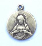 Antique Catholic Religious Holy Medal Virgo Carmeli, Gebruikt, Ophalen of Verzenden, Christendom | Katholiek