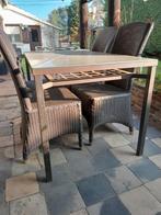 Tuintafel en stoelen, Ophalen