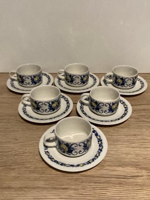 6 kopjes Villeroy & Boch decor Cadiz, Antiek en Kunst, Antiek | Servies los, Ophalen of Verzenden