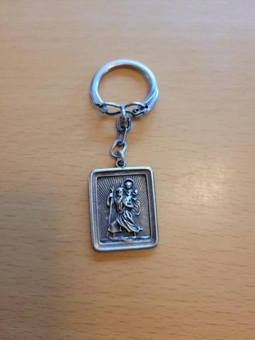 Porte-clés en argent Saint Christoph