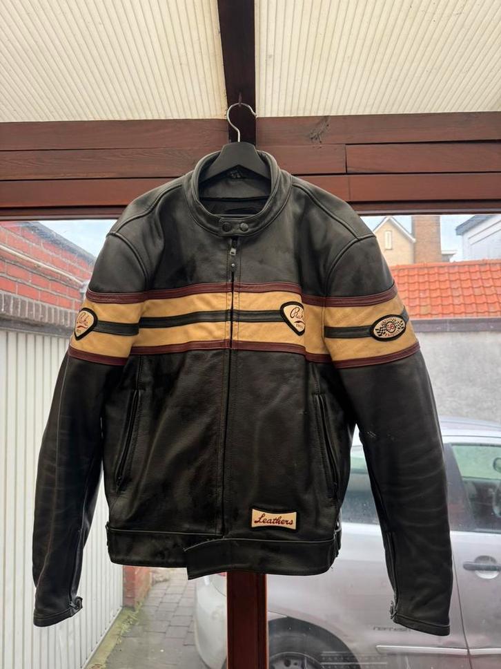 Leren motorjas richa, maat 56, Motoren, Kleding | Motorkleding, Jas | leer, Ophalen