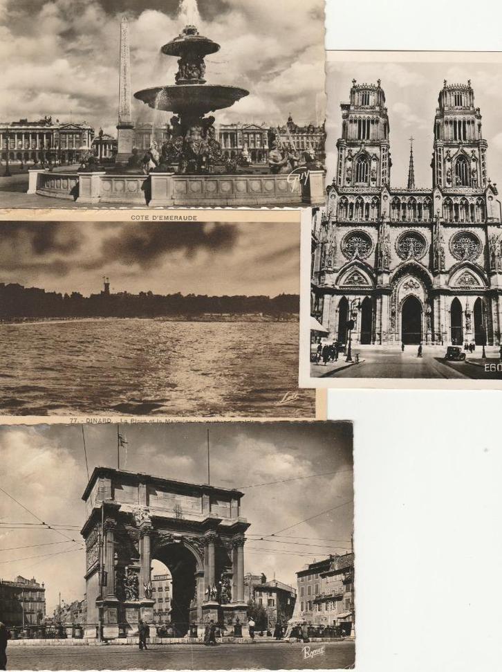 Postkaarten : Frankrijk 8 x . 1948-1951 ., Verzamelen, Postkaarten | Buitenland, Gelopen, Frankrijk, 1940 tot 1960, Ophalen of Verzenden