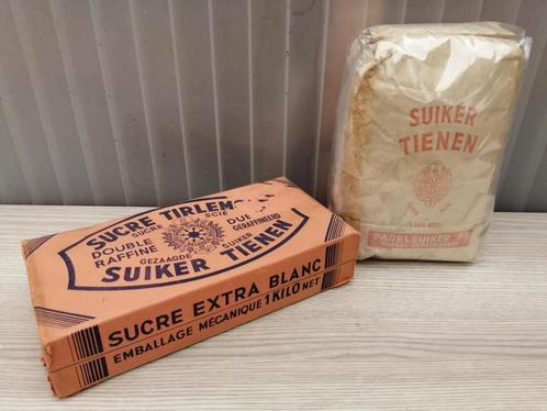 SUIKER TIENEN ..jaren 50-60, Verzamelen, Merken en Reclamevoorwerpen, Gebruikt, Verpakking, Ophalen of Verzenden