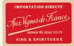 LIK 152 / S K AUX VINS DE FRANCE MENIN T 370, Verzamelen, Speelkaarten, Jokers en Kwartetten, Verzenden, Nieuw, Speelkaart(en)