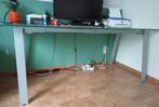 Te koop : bureau met krasvrij glazen blad, Huis en Inrichting, Bureaus, Ophalen, Zo goed als nieuw, Bureau