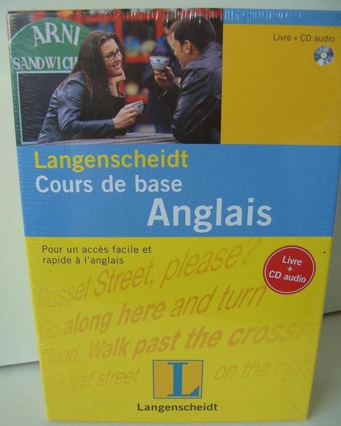 Cours d'anglais de base à Langenscheidt, Livres, Livres d'étude & Cours, Neuf, Envoi