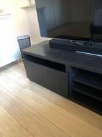 Zwarte tv kast, Ophalen, Minder dan 50 cm, Zo goed als nieuw, Minder dan 100 cm