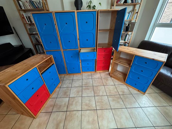 6 armoires IKEA vintage pour enfants, Maison & Meubles, Armoires | Autre, Utilisé, Enlèvement