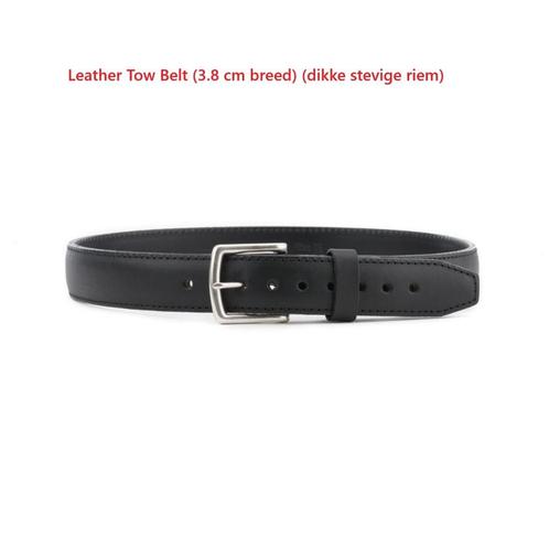 Lederen Riemen Saddleback Leather (Hoogwaardig leder)(Zwart), Kleding | Dames, Riemen en Ceinturen, Nieuw, Zwart, Verzenden