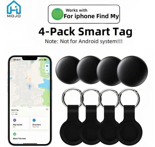 4 stuks Smart tag draadloze A Tracker voor de "Find My" app, Telecommunicatie, Mobiele telefoons | Toebehoren en Onderdelen, Nieuw
