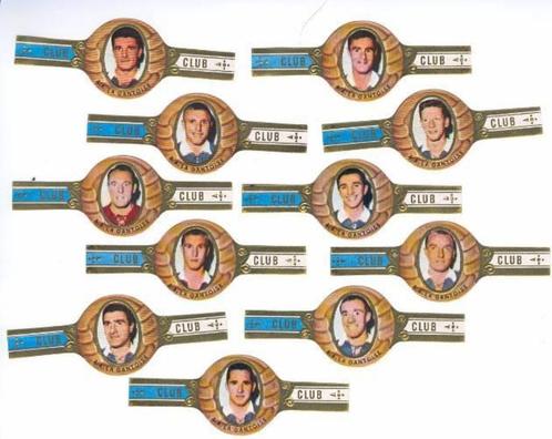 AA Gent : reeks sigarenbanden jaren 60, Verzamelen, Sportartikelen en Voetbal, Zo goed als nieuw, Poster, Plaatje of Sticker, Verzenden