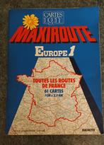 Kaart IGN Maxiroute Europa 1 1987 Alle wegen Frankrijk, Ophalen of Verzenden, Frankrijk
