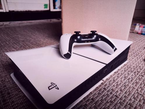 Playstation 5 Slim Plus + controller, Games en Spelcomputers, Spelcomputers | Sony PlayStation 5, Zo goed als nieuw, Playstation 5