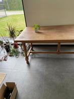 Stevige houten tafel, Ophalen, Gebruikt, Eikenhout, 50 tot 100 cm