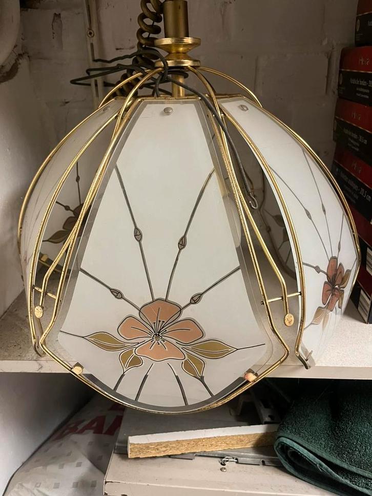 Lamp/kroonluchter. Einde van de 20e eeuw, Huis en Inrichting, Lampen | Plafondlampen, Zo goed als nieuw, Ophalen