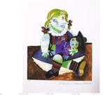 Picasso Maya,with Doll Lithograph, Antiek en Kunst, Ophalen of Verzenden
