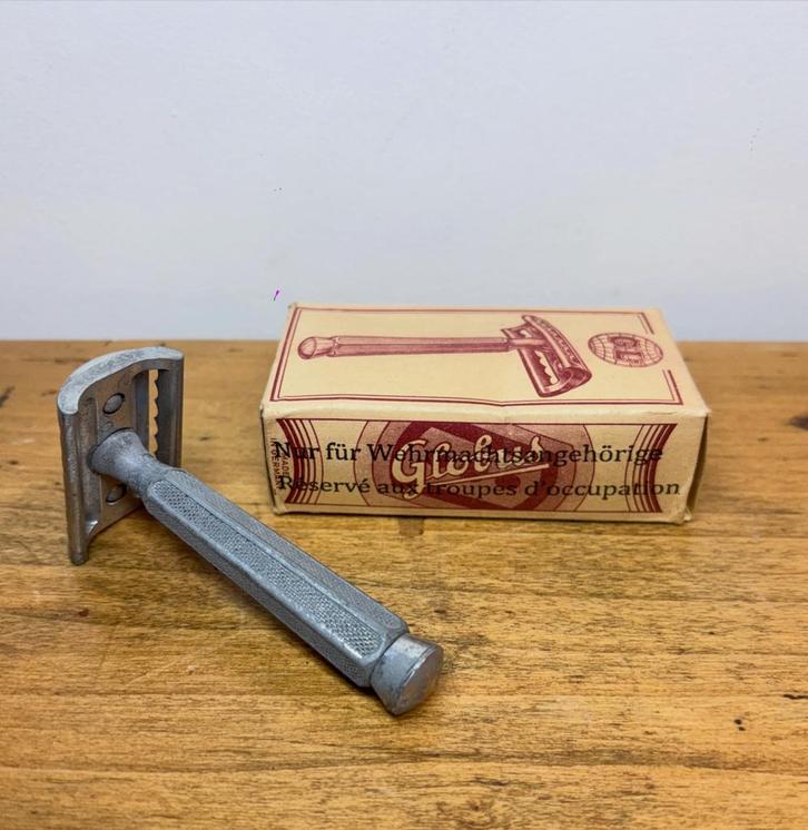 Rasoir Globus Wehrmacht original, Collections, Objets militaires | Seconde Guerre mondiale, Autres, Enlèvement ou Envoi