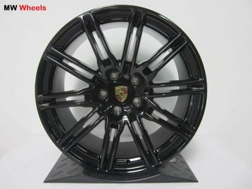 Porsche 21 inch Origineel Cayenne GTS velgen hoogglans zwart beschikbaar voor biedingen
