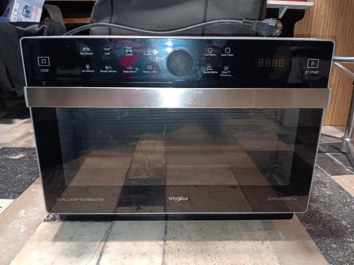 Oven Whirlpool dual crisp technologie MVP 337 SB, Elektronische apparatuur, Ovens, Gebruikt, Vrijstaand, Oven, Hete lucht, Microgolffunctie