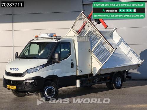 Iveco Daily 70C18 3.0L Driezijdige Kipper 500KG Kraan Kraanw, Auto's, Bestelwagens en Lichte vracht, Bedrijf, Te koop, Airconditioning