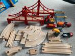 Treinen, deco + houten rails Brio en Ikea