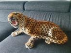 Xl ronzan leopard  luipaard beeld. Extreem zeldzaam, Ophalen of Verzenden