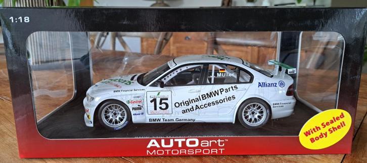 BMW 320i Macau Guia 2004 Winner 1:18 Autoart, Hobby en Vrije tijd, Modelauto's | 1:18, Nieuw, Auto, Autoart, Ophalen of Verzenden