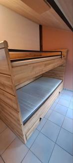 Stapelbed 90x200 met grote opberglade, Ophalen, Gebruikt