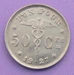 1927 Bon pour 50 centimes, Verzenden, Metaal, Losse munt