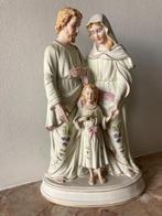 Beeld Heilige Familie in biscuit (26,5 cm), Antiquités & Art, Antiquités | Objets religieux, Enlèvement