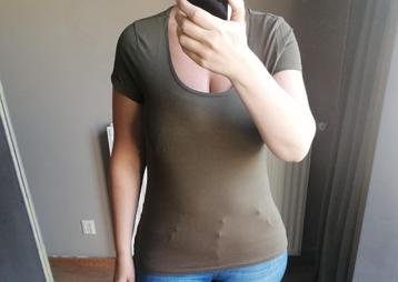 Shirt Groen Korte Mouw L twee maal  beschikbaar voor biedingen