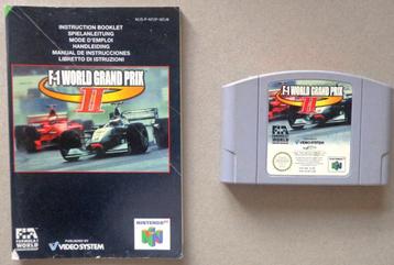 F-1 World Grand Prix 2 voor de Nintendo 64 + boekje 