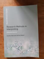 Research Methods in Interpreting, Boeken, Studieboeken en Cursussen, Nieuw, Ophalen of Verzenden, Hoger Onderwijs