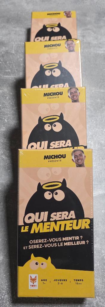 Qui sera le menteur?+Michou+jeu collector+jeu Michou, Collections, Jouets, Neuf, Enlèvement ou Envoi