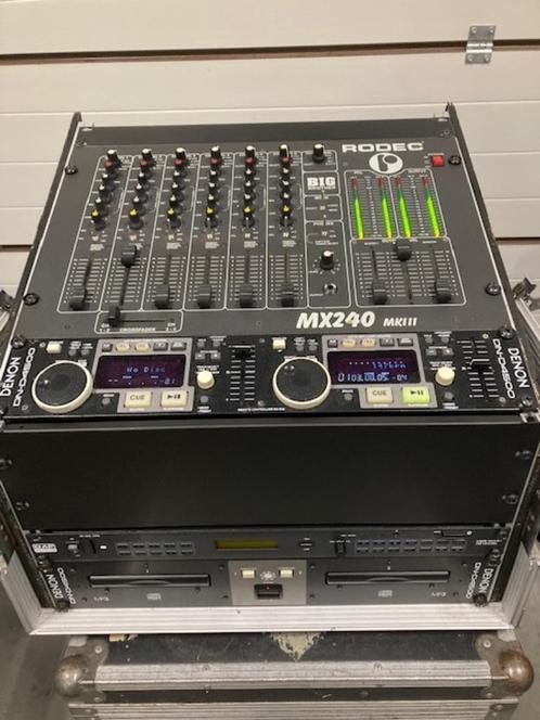 RODEC MX240 MKIII + DENON D4500 + UBR-180BT, Muziek en Instrumenten, Dj-sets en Draaitafels, Zo goed als nieuw, Denon, Ophalen