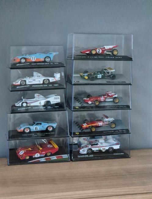 Lot 4F1 1/43+6 kaarten 1/43 jacky ickx, Hobby en Vrije tijd, Modelauto's | 1:43, Zo goed als nieuw, Ophalen of Verzenden