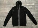 Cardigan / vest met kap heren S, Ophalen of Verzenden, Zo goed als nieuw, Maat 46 (S) of kleiner, Zwart