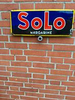 Oud emaille bord Solo Margarine, Verzamelen, Ophalen of Verzenden, Zo goed als nieuw, Reclamebord