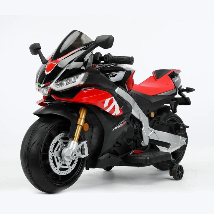 Aprilia Tuono V4 12v motor - MP3 AUX/ Verlichting - LEDER, Kinderen en Baby's, Speelgoed | Buiten | Voertuigen en Loopfietsen