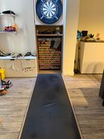 Dartskast met oche + Corona lichtring, Sport en Fitness, Darts, Ophalen, Gebruikt