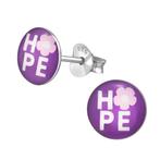 Boucles d'oreilles pour enfants HOPE (= espoir) en argent st, Enlèvement ou Envoi, Boucles d'oreilles, Neuf