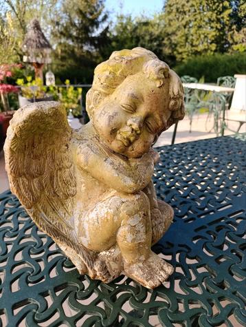 statue d'ange en pierre 30cm, Enlèvement, Utilisé, Pierre