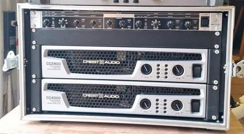 Crest Audio CC 4000 en CC 2800 versterkerrack, Muziek en Instrumenten, Versterkers | Keyboard, Monitor en PA, Zo goed als nieuw