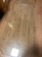 Geslepen glasplaat voor salontafel (zelf poten voorzien), Huis en Inrichting, Ophalen, Zo goed als nieuw