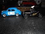 Lot de 2 Renault 1/43 4Cv + fourgonnette Michelin, Enlèvement ou Envoi